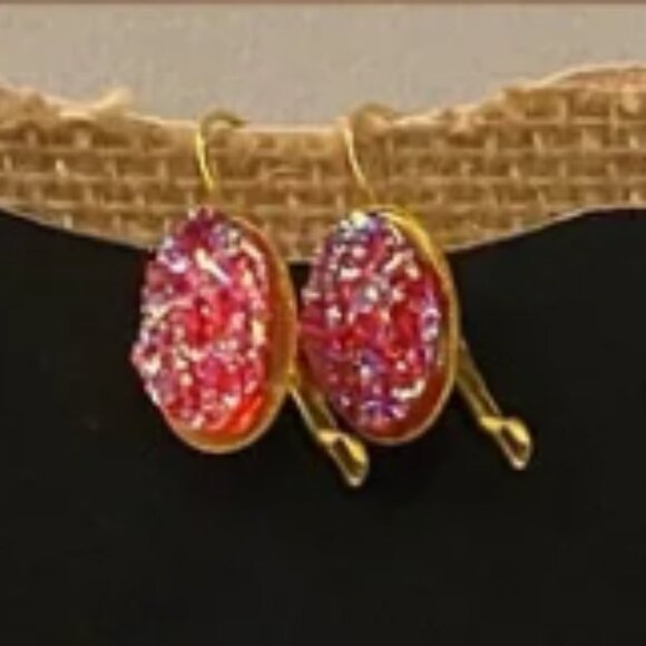 NEW Faux Druzy earrings - Picture 4 of 4